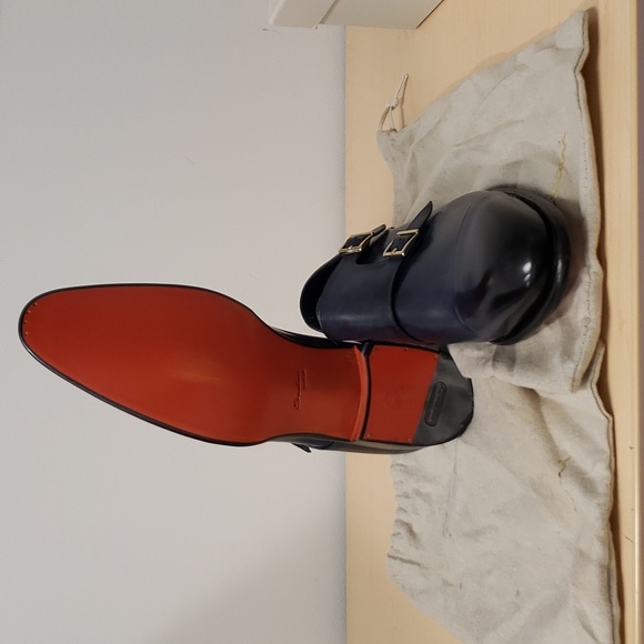 Santoni Double-Buckle Captoe Shoes - Picture 5 of 5